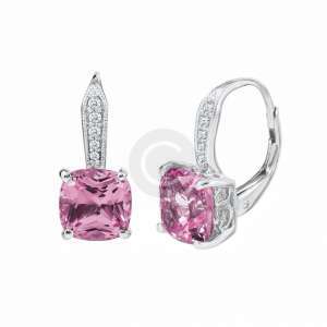 White Gold Diamond Semi-Eternity Earrings
